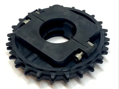 USED REXNORD FLAT TOP CONVEYOR CHAIN SPROCKET - 24 TEETH, 2" BORE DIA