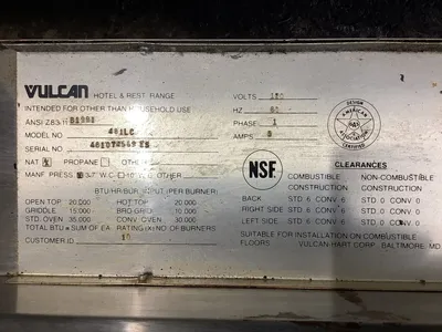 USED Vulcan 481LC