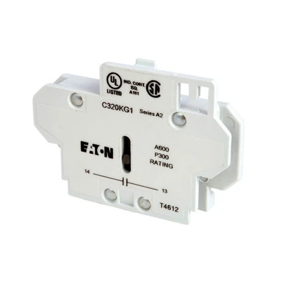 Eaton C320KG12 Side Mounted Auxiliary Contact, Pressure Plate And Quick Connect [New]