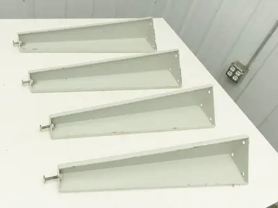 Omga Machine Base Table Legs 26-1/2" Long White Radial Arm Saw Set of 4