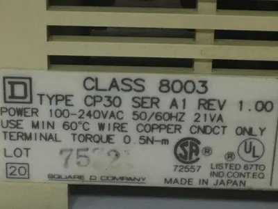 USED SQUARE D 8003 CP30