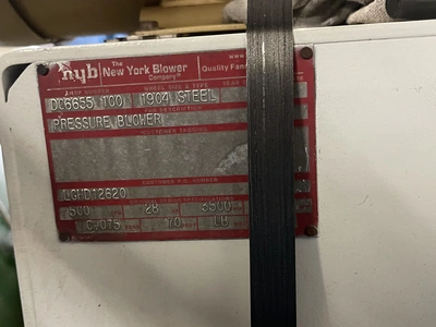 New York Blower Type 1904 Steel Material New Storeroom Spare