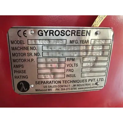 USED SEPARATION TECHNIQUES PVT LTD I.G.S.03 26 9293
