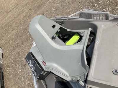 Skid of Kenworth interior parts including dash panels and sleeper cab components, used