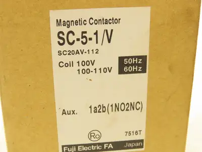 Fuji Electric SC-5-1/V IEC Magnetic Contactor 690VAC 7.5Hp