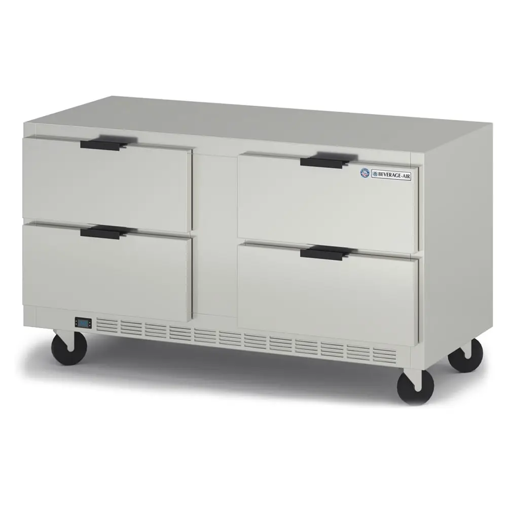 Beverage-Air UCRD60AHC-4 60" W Undercounter Refrigerator W/ (2) Section & (4) Drawer, 115v