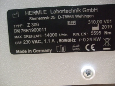 USED HERMLE Z306