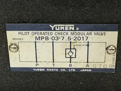USED YUKEN MPB-03-7.5-2017