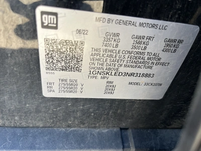 USED 2022 CHEVROLET TAHOE