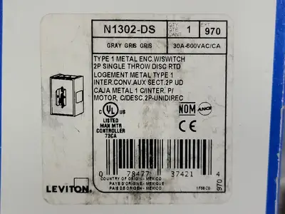 NEW LEVITON N1302
