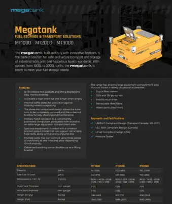 Used 2024 AXIOM MEGATANK MT3000 Fuel Oil Tanks Pennsylvania US | National Lift Equipment #1382579