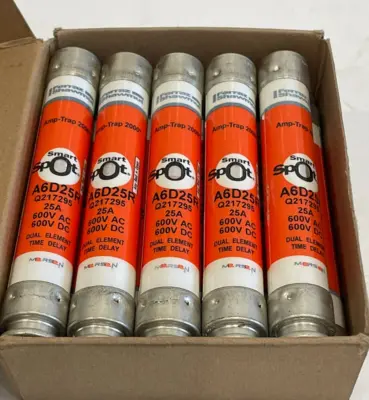 NEW MERSEN A6D25R FUSE 600V 25A LOT OF 10