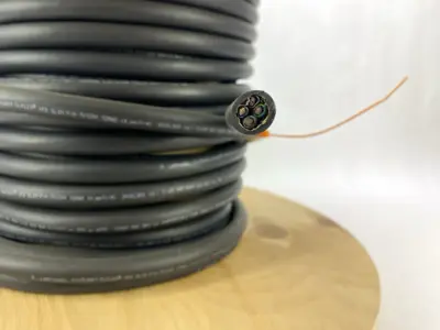 USED LAPP 86 FEET- OLFLEX VFD SLIM 4G4 12/4C, 4C 12 AWG BLACK