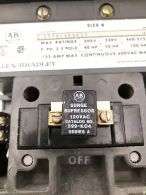 Allen Bradley 500F-E0D930 Series A Nema Size 4 135 A Feed-Through Contactor 600V
