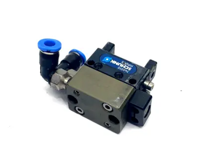 USED SCHUNK 2-JAW PNEUMATIC PARALLEL GRIPPER, 340010