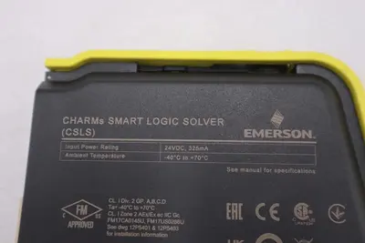 EMERSON DELTAV SIS KL2001X1-BA1 / 12P6013X102 REV L CHARMS SMART LOGIC SOLVER
