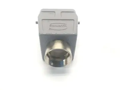 USED HARTING HAN 6B-HTE-PG21 CONNECTOR HOOD