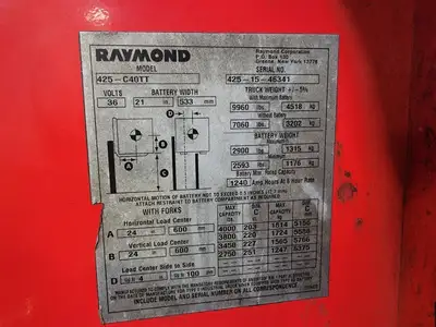 USED RAYMOND 425-C40TT