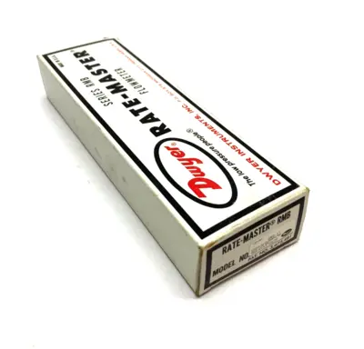 New | in-Stock Dwyer Rate-Master Flowmeter 2-20 SCFH Air Range Flowmeters Michigan US | Maverick Industrial Sales #1489323