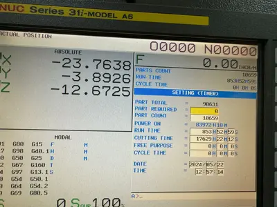 Used 2008 FANUC A-T21IFL Drilling & Tapping Centers | Machinery Marketing International #380293