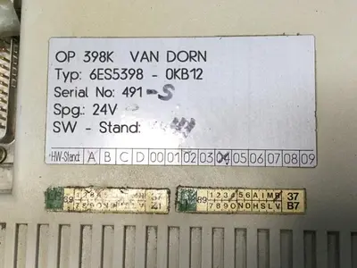USED VAN DORN 6ES5 398-OKB12