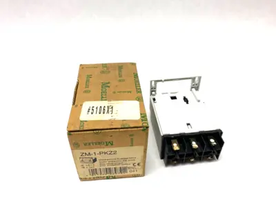 USED MOELLER ADJUSTABLE MOTOR PROTECTION TRIP BLOCK 0.6-1A, 8-14A