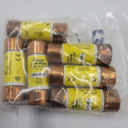 New | in-Stock BUSSMAN BUSSMAN LOW PEAK FUSE LPJ-30SP Fuses | ND Industrial Surplus #1222002