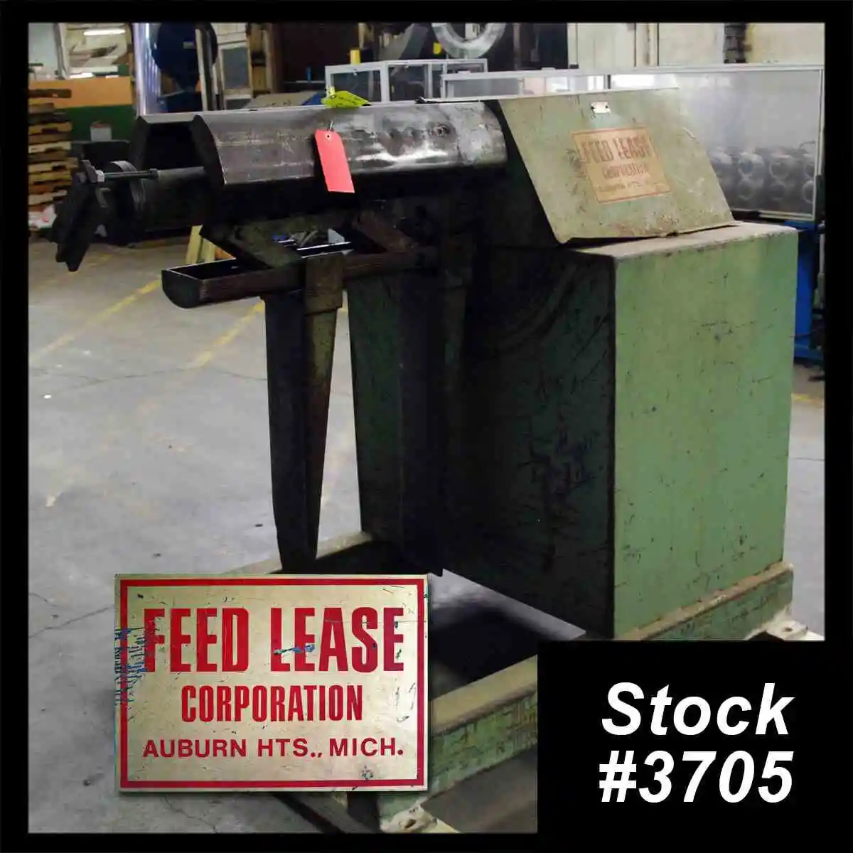 5,000 Lb. x 18″ FEED LEASE CORPORATION Single Arm Coil Reel