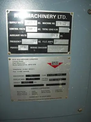RYE QUANTUM MAXI-2512 DOUBLE-HEAD CNC ROUTER (PARTS ONLY)