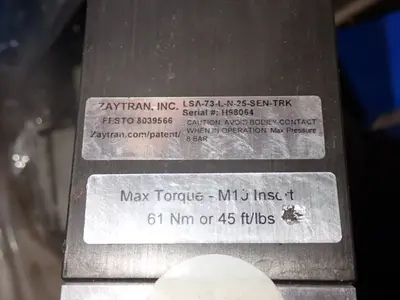 Pneumatic Lot, Valves, Pin Clamp