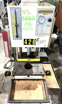 USED 1993 GREENERD PRESSES GREENERD HPB-10 PRESS