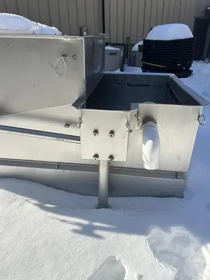 Rotary Screen, Stainless Steel, 24” Diameter x 48” Screen, Tank 48” x 48” x 96”, #5991576
