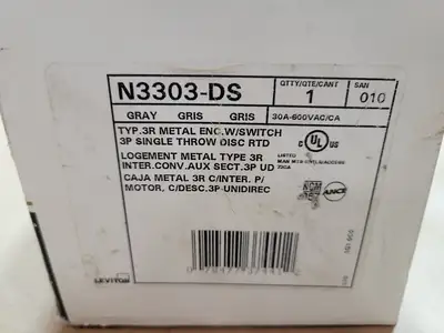 New | in-Stock LEVITON N3303-DS Switchgears British Columbia CA | Lenmark #1438305