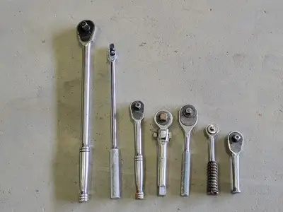 Assorted Ratchet 1/2" & 3/8" Drive, SA12AL, SA38A, 5266, 5249