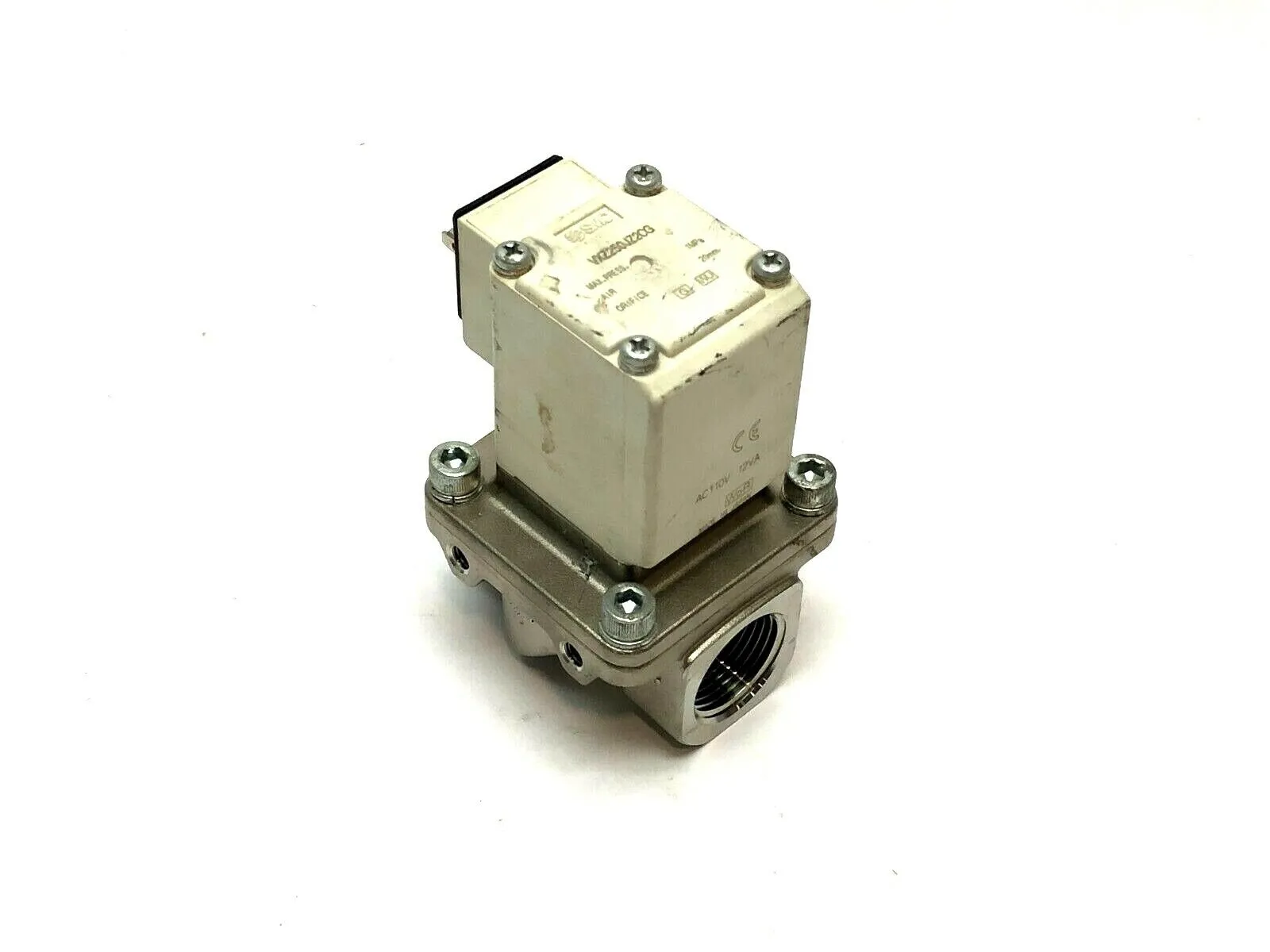VXZ250JZ2CG | SMC  Pilot Operated 2 Port Solenoid Valve for Air - Used