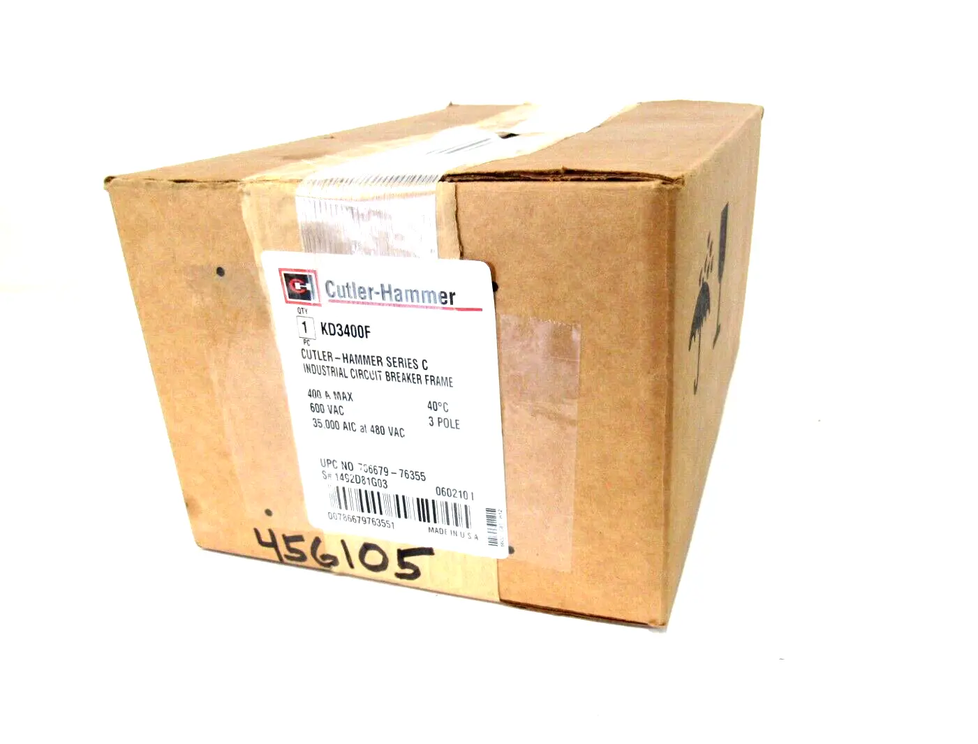 NEW CUTLER HAMMER KD3400F CIRCUIT BREAKER