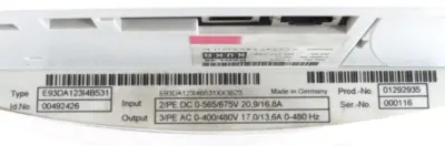 USED KUKA E93DA123I4B531 SERVO DRIVE KSD1-48 00492426