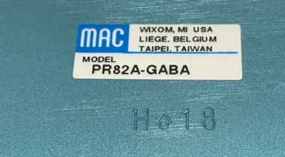 NEW MAC VALVES PR82A-GABA SOLENOID VALVE PR82AGABA
