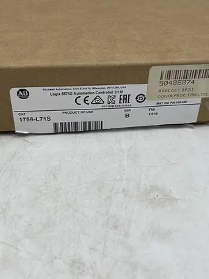 New | in-Stock ALLEN-BRADLEY ALLEN-BRADLEY 1756-L71S SER B PLC Input & Output | ND Industrial Surplus #1214377