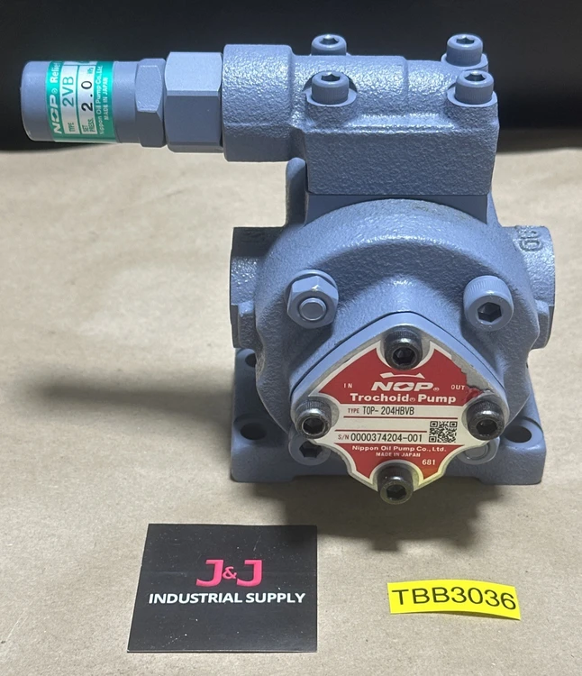 New | in-Stock Nippon Oil Pump TOP-203HBVB Hydraulic Pumps | J&J Industrial Supply #541848