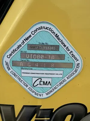 Used 2019 YANMAR VIO80-1A Excavators North Dakota US | Proxy Equipment #1377987