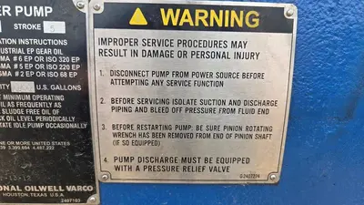 NEW NATIONAL OILWELL VARCO "NOV" 200T-5 TRIPLEX PUMP