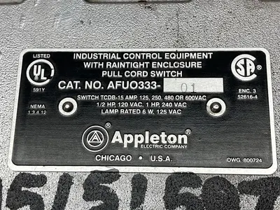 USED APPLETON AFUO333-01