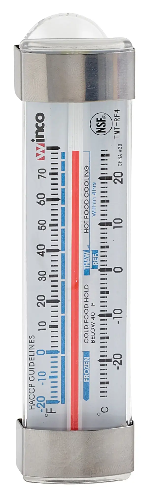 Freezer/Refrig Thermometer, 3-1/2"L, Suction Cup (12 Each)