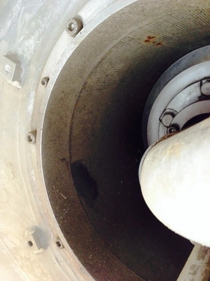 Krauss-Maffei SZ 21 single-stage pusher centrifuge, 316SS.