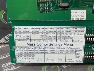 Mastervolt HFCSTP/8 Mass Charger Control Board Used