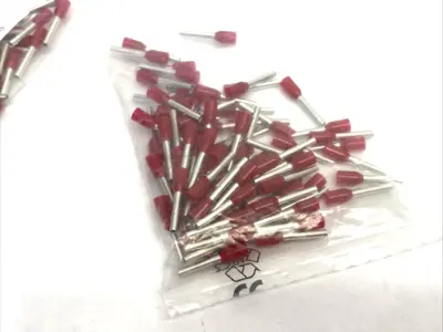 New | in-Stock Altech Insulated Crimp Ferrule 18AWG/1sqmm PACK OF 100, LOT OF 2 Electrical Fittings Michigan US | Maverick Industrial Sales #1390900