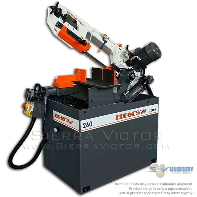 HE&M 260BSA Horizontal Bandsaws Semi Auto | Sierra Victor Industries