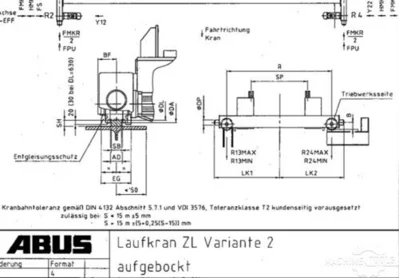 Used ABUS ZLK Bridge & Overhead Cranes NL | Mach 4 Metal #919799