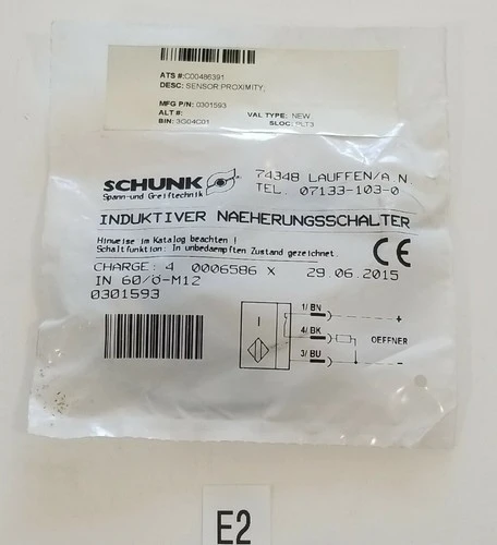 NEW SCHUNK 0301593